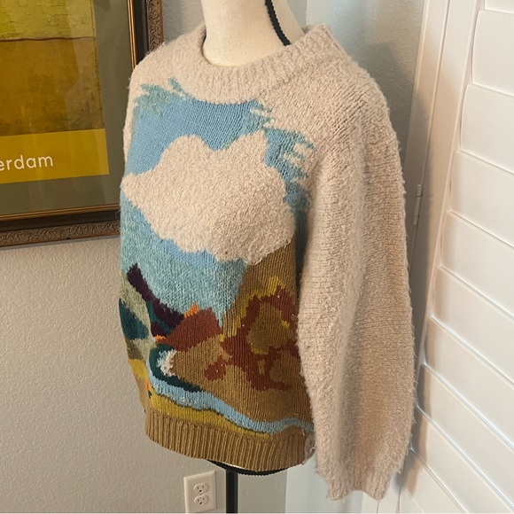 Cozy Landscape Scene Sweater from Anthropologie - Picture 2 of 5